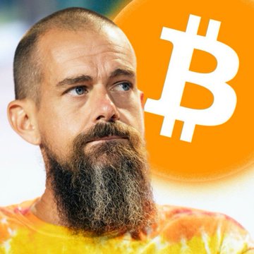 The image features a man wearing an orange shirt, with his head tilted back as if he's deep in thought or contemplation. The background of the image is white, which contrasts with the man's vibrant attire. In the top right corner of the image, there are two logos - one for Bitcoin and another for CashApp. These logos are positioned at different heights on the image, creating a sense of depth and perspective. The text "SATS" appears in the image as well, which could be related to the man's contemplation or a reference to the cryptocurrency market.