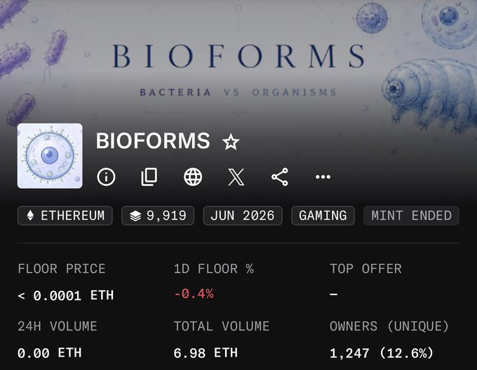 The image shows a screenshot of a web page that displays information about biomes, specifically about bacteria and viruses. The text says "BIOFORMS", which indicates that this is an online resource providing data related to various types of organisms under study. The website hosts content on the differences between bacteria and viruses, with details such as a bacterial cell being 10-9,979 ethidium bromide sensitive to ultraviolet light. On the other hand, viruses need to be in a living host for survival. There is also information about an interesting offer, stating that "Uniques (1,2)". This deal might involve exclusive access to this resource or a different topic related to biomes and organisms.
