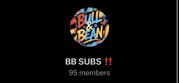 The image features a black background with white text that reads "BB & Bean Subs!". The text also includes some numbers, possibly indicating the number of subscribers or members who have joined the conversation. In addition, there are two exclamation marks placed above the text, which could be used to convey excitement about the subscriber count or to emphasize the importance of joining the discussion.

The post is related to a social media platform called "Subscriber chat does now sleep and now they're winning on @Polymarket". This means that the image is likely associated with a conversation happening in a messaging app, where people are discussing a specific topic or sharing information about something interesting or important. The presence of numbers and exclamation marks suggests that there might be some sort of competition or contest taking place within the chat, which has attracted many users to join the discussion.