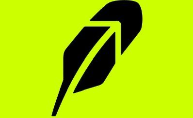 A logo featuring a stylized black feather on a bright lime-green background.