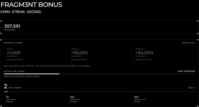 The image features a screenshot of a webpage displaying a reward system for gaming purposes called "fragment bonus." This program allows players to earn points or rewards based on their performance, which can later be redeemed as prizes or used to upgrade their gaming experience. The website offers various ways to claim these rewards, including claiming them through emails and text messages or using the online registration form that is currently active. 

The post also mentions an upcoming train ride with a $500 deposit requirement for passengers, which may offer additional opportunities to earn rewards during the journey. Additionally, there's information about the leaderboard where players can track their progress and see how they rank compared to others who have participated in similar activities. The image seems to focus on the positive aspects of this gaming program and its potential benefits for those interested in earning rewards while playing games online.