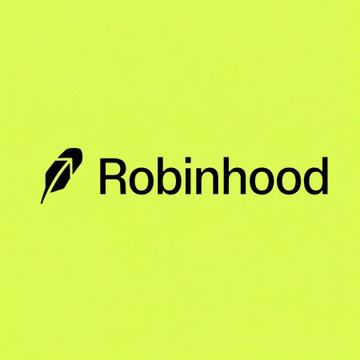 The image displays the Robinhood logo in black on a bright lime-green background, visually representing the company at the center of the news about Johann Kerbrat's reaffirmation that Robinhood Chain will continue supporting memecoins.