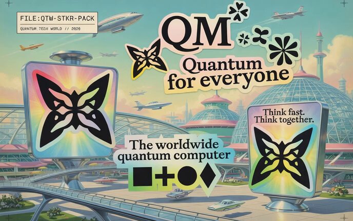 The image features an advertisement for Quip Network that promotes Quantum Computing and token distribution. The advertisement showcases a colorful graphic of the words "QUIP" and "Quantum", along with three butterfly icons. These butterflies are positioned around two buildings, one large and tall building on the left side of the image, and another smaller building in the middle area. 

The image also provides text that reads: "@quipnetwork helps accelerate distributed quantum workloads & protect digital assets from future quantum computing threats. Its native token, $QUIP, is used to incentivize validators & computations. Backed by portal ventures and Orange DAO, the project has launched a public". The combination of these elements conveys the core message about Quip Network's purpose and its potential benefits for the Quantum Computing ecosystem.
