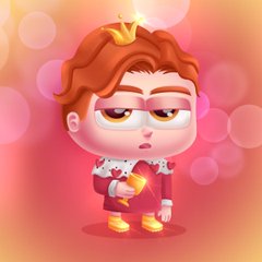The image features a cartoon-style royal character with orange hair, wearing a crown and regal red attire, set against a sparkling pink bokeh background. The accompanying post outlines the history of "Lilverse," an NFT collection, detailing key milestones like a free mint, airdrops, floor price increases, and contract migration, suggesting the royal imagery symbolizes the NFT's growing prestige and value within its ecosystem.