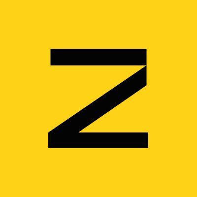 A simple graphic featuring a black letter 'Z' centered on a solid yellow background.
