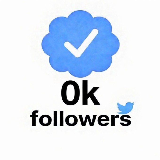 The image shows a blue cloud-shaped Twitter verification badge with a checkmark, alongside the text "OK followers" and a small Twitter bird logo. It serves as a promotional graphic indicating that the account provides OK (verified) Twitter followers, aligning with the post's call to action for various online communities to engage on the timeline.