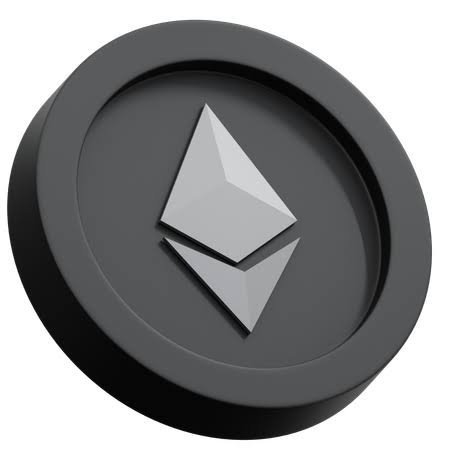 A dark gray circular icon featuring the Ethereum (ETH) logo, symbolizing the cryptocurrency accumulation referenced in the post about Bitmine's growing Ethereum holdings.