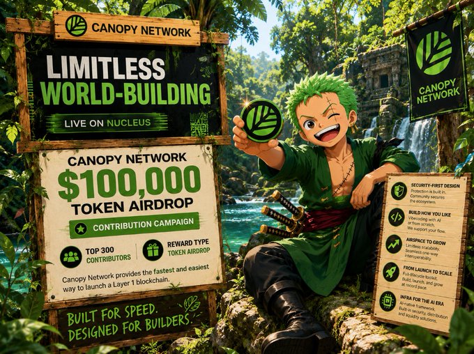 The image features a poster for a game called "Limitless World-Building" that has been designed by @NucleusCodes. The poster includes a cartoon of a person wearing a green outfit, holding up two coins with the words "LIMITLESS WORLD-BUILDING" written on them. The poster also contains information about the game and its creators, as well as details about how to participate in the beta testing phase for the game.