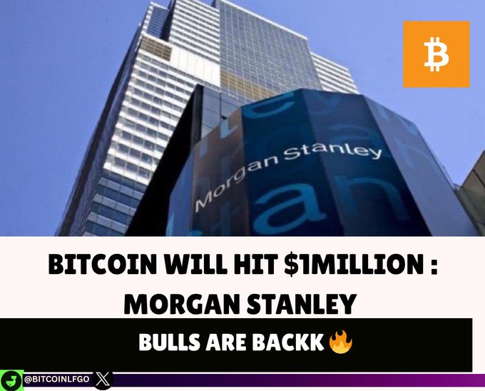 !"Bitcoin will hit $100 million, Morgan Stanley Bulls are back."