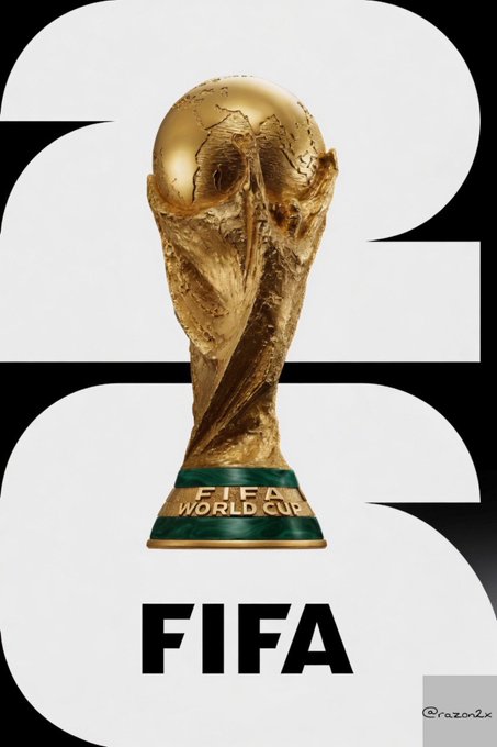 The image features a gold trophy with the words "FIFA" written around its base, indicating that it's related to the FIFA World Cup. The text also mentions that the event took place in 2016, which could be an indication of the year when the photo was taken or a reference to the specific edition of the tournament.

The post is promoting the FIFA World Cup and asking viewers to choose their favorite moment from the event. It's likely that the image will be used on social media platforms, advertisements, or other promotional materials to generate interest in the upcoming tournament.