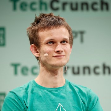 Vitalik Buterin, co-founder of Ethereum, speaks at a TechCrunch Disrupt event. The image relates to the post as it shows the Ethereum founder discussing the network's future evolution into a "cryptographic world computer" following the Hegota upgrade.