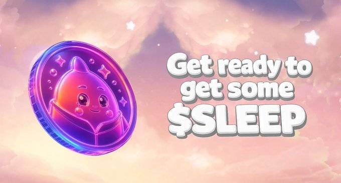 The image features a coin with a cute face, which has been used as an advertisement for a sleep-related product or service. The text "Get ready to get some SLEEP" is displayed below the coin, suggesting that the coin promotes the idea of getting enough sleep and emphasizes its importance in maintaining good health and wellness.