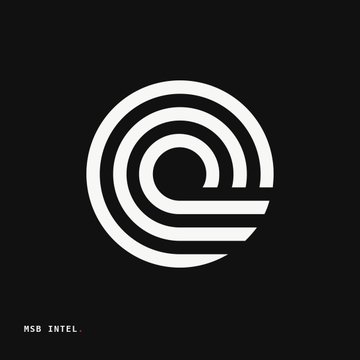 A stylized white "O" logo composed of concentric arcs on a black background, representing Ondo, with the text "MSB INTEL." in the bottom-left corner. The logo ties to the post announcing Ondo's launch of the Ondo Network and its new perpetual futures product, Ondo Perps.