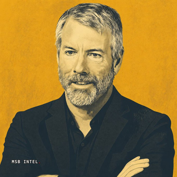 A portrait of a gray-bearded man in a dark jacket against a yellow background, with 'MSB INTEL' text in the bottom left corner.