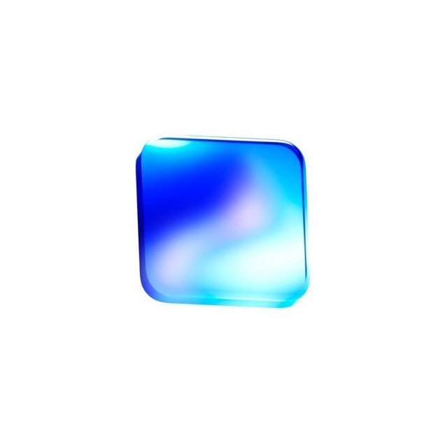 The image features an abstract blue square shape that appears to be floating or hovering above a white background. The square has a gradient effect, transitioning from light blue at one end to darker blue towards the other. This design choice creates a sense of depth and dimensionality in the image. The caption below the image reads: "Base is proving that onboarding the next billion users to crypto doesn't have to be complicated. Fast transactions, low fees, and a growing ecosystem are making @base one of the most active networks in the space."