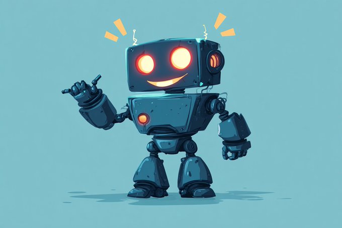 The image features a robot with two arms, one of which has its hand raised in a "thumbs up" gesture. The robot appears to be smiling, giving off an impression that it's happy or excited about something. The background color is blue, providing a contrast to the robot and making it stand out. The caption at the bottom of the image reads: "What happens when AI agents start making decisions on-chain and users demand proof that those decisions were tamper-resistant?".