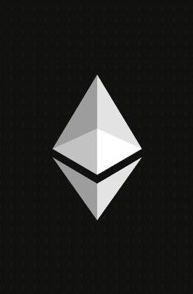 The Ethereum logo, featuring its iconic diamond-shaped symbol, is displayed prominently against a black background. The image accompanies news about Ethereum Institutional's inaugural funding round, which received backing from over 100 ecosystem leaders including BitMine, SharpLink, and Ethereum co-founders Joseph Lubin and Mihai Alisie.