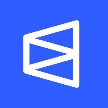 The image shows the white Polymarket logo on a blue background, representing the predictions platform that has just announced support for Bitcoin Lightning Network deposits, enabling faster cryptocurrency transactions for users on the platform.