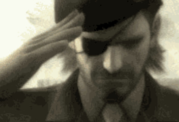 A man in a military beret and eyepatch salutes with a serious expression, evoking the disciplined, "Big Boss" persona from the *Metal Gear Solid* series. The image pairs with the post's advice-taking bold, calculated action, like the iconic character himself-to escape the 9-to-5 grind, embrace risk, and invest in yourself, AI, and Bitcoin.