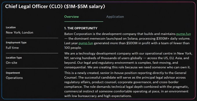 The image shows a screenshot of a job listing for a Chief Legal Officer (CLO) position at a company named Eaton Corporation, located in New York City. The text within the image provides more details about the job, including the salary offered by the company, which is $55M/năm. Additionally, the post indicates that this job application has been approved and will be sent to the HR department.
