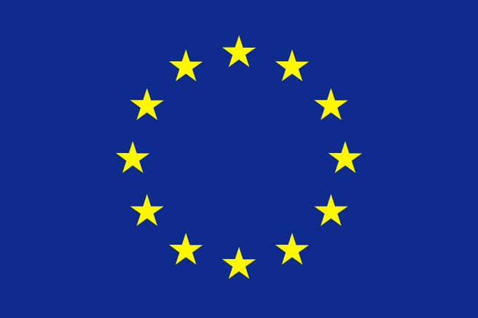 The image shows the flag of the European Union, representing the EU regulators mentioned in the accompanying text regarding crypto scam alerts and MiCA-related shutdowns.