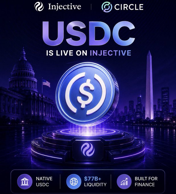 The image is an illustration of a promotional flyer for USDC's native integration with Circle, which aims to provide stablecoins regulated liquidity to users within an integrated cryptocurrency exchange system. The flyer highlights that users will be able to access $77B+ in regulated currency directly from USDC and that this system is specifically designed for onchain finance applications. There are several other features of the platform described as native, suggesting a focus on facilitating seamless transactions between various platforms and maintaining the integrity of the cryptocurrency exchange ecosystem.