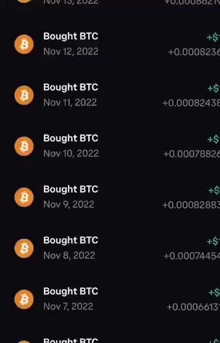 A screenshot of Bitcoin price charting for Nov, 10, 2012. The image shows the fluctuating Bitcoin prices over several months with a total purchase amount of $5 per day. It emphasizes how consistent dollar-cost averaging into Bitcoin can be an effective strategy for making money in the crypto world.