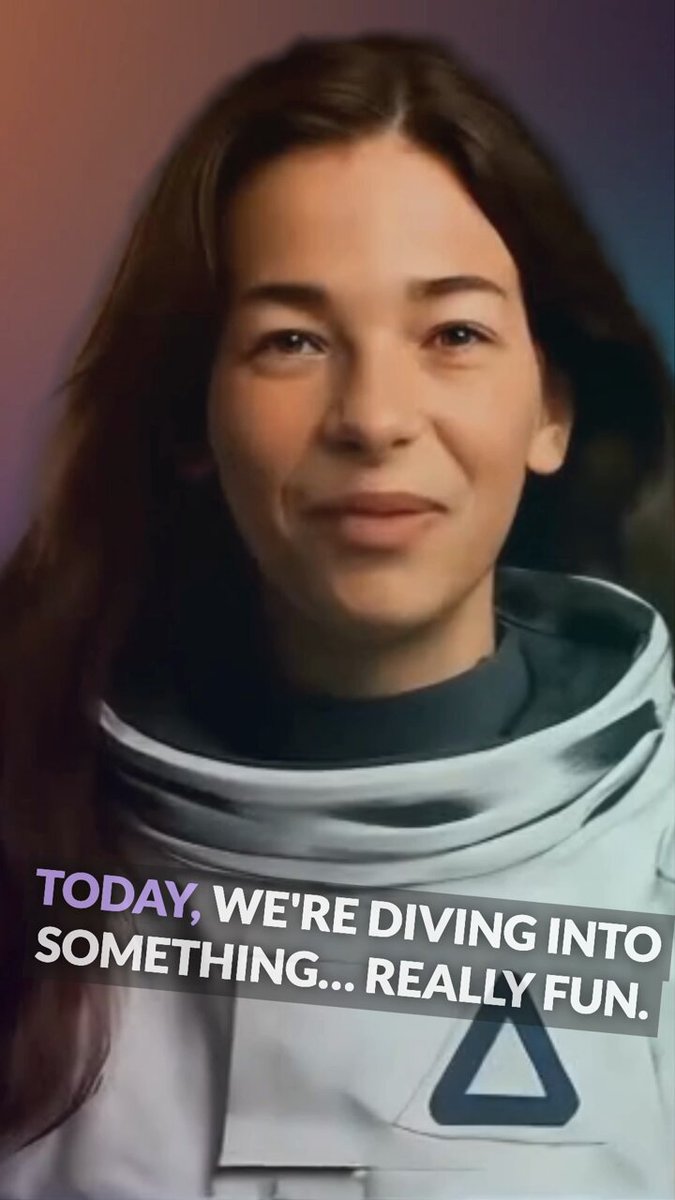 !"Today:we're diving into something... really fun."