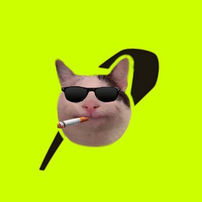 A cat wearing sunglasses smokes a cigarette against a neon green background with a black hood behind it. The graphic promotes the DEXTER × Catty Hood whitelist giveaway, offering 20 guaranteed spots.