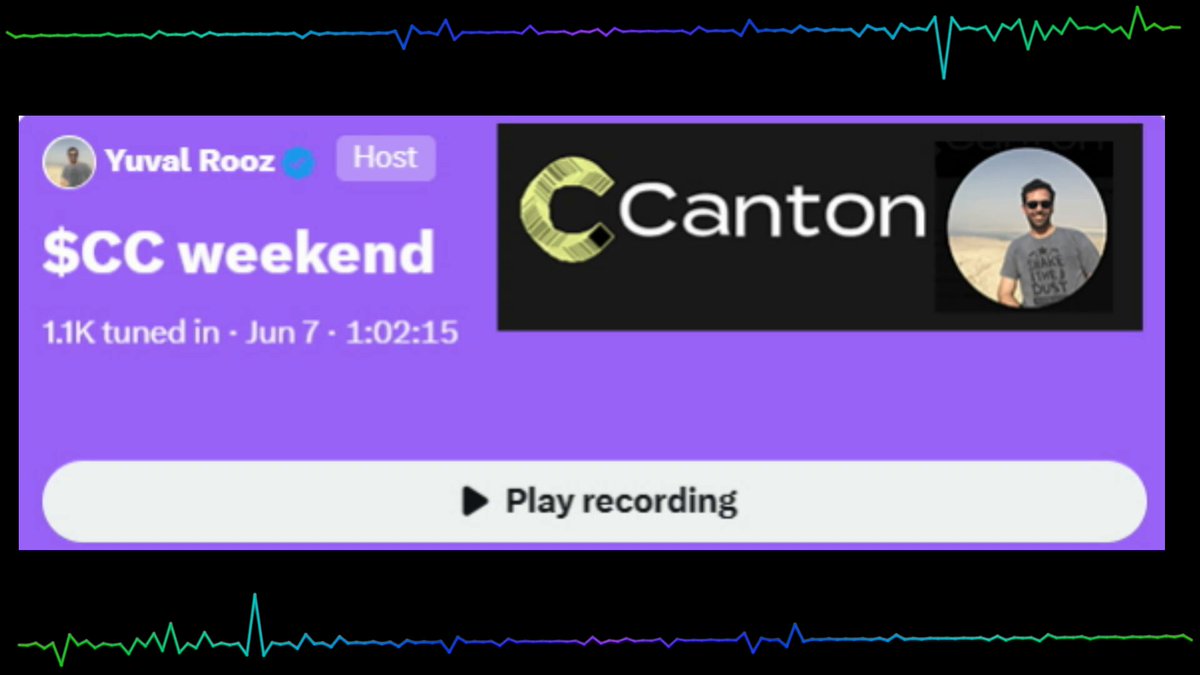 The image shows a purple background with white text, which appears to be related to a social media platform or website. The text includes information about a $CC Maxi account and mentions that the account has a huge following. There are also some lines of code in the image, possibly indicating the presence of an audio recording feature on the platform.