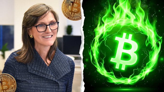 The image features a woman wearing glasses, standing next to a green fire logo with a Bitcoin symbol above her head. The text in the image suggests that Bitcoin payments will be tax-free this year for all Americans, which could potentially make Bitcoin an even more attractive investment option.