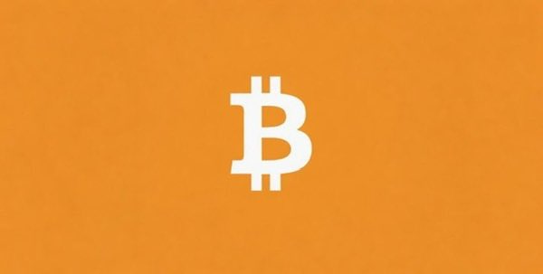 A white Bitcoin (₿) symbol centered on an orange background, representing the cryptocurrency that has been declared dead over 475 times despite its continued presence in the market.