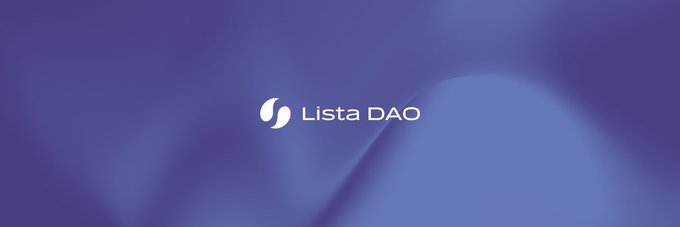 The image displays the Lista DAO logo centered on a soft purple gradient background, branding the promotional post about their WLFI rewards campaign offering 800K and 2.4M WLFI token distributions for borrowing and depositing activities.