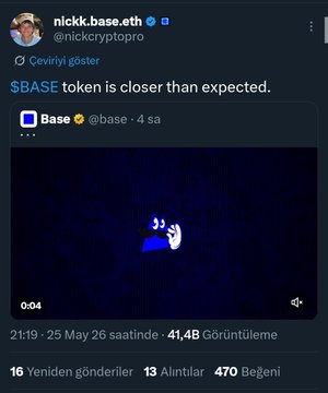A Twitter post about a cryptocurrency transaction, featuring a blue and white logo with a hand holding a wallet icon.