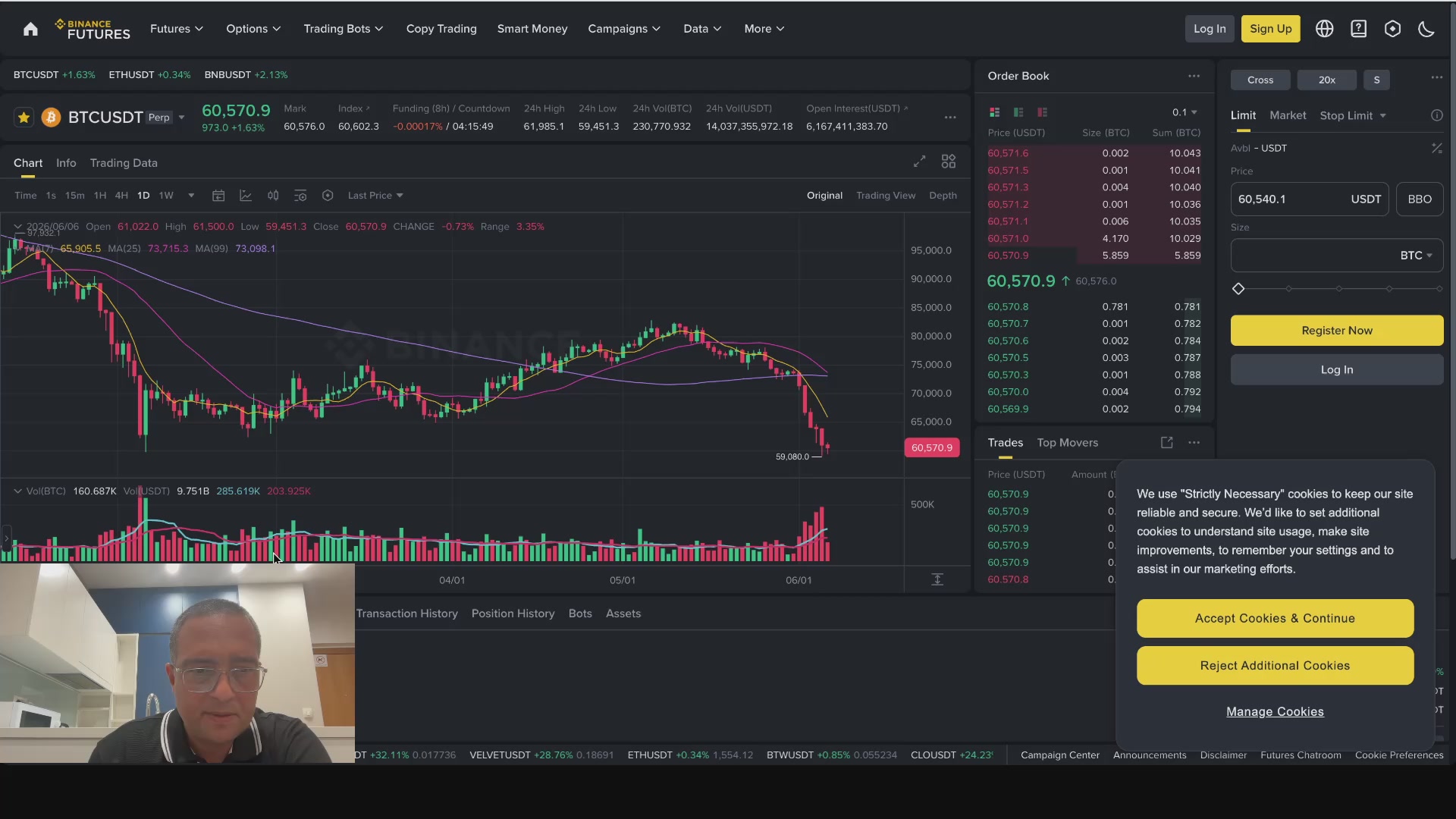 The image shows a computer screen displaying a stock chart with Bitcoin's price fluctuations, along with other financial data. The chart has various colors representing different stock symbols, such as green, red, and yellow. The text "Focus on what is in the image" suggests that viewers should pay attention to the details of the chart and its content. The post also mentions a person named "Piyasalarda Son Durum," which could be related to Bitcoin or another cryptocurrency.