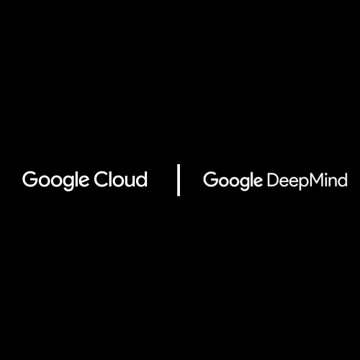A black image displaying white text that reads "Google Cloud | Google DeepMind" side by side, representing the co-hosts of the Google Web3 AI Summit 2026 event in Sunnyvale referenced in the post.