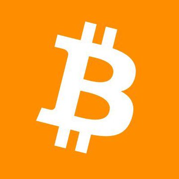 The image displays a white Bitcoin symbol on an orange background, symbolizing cryptocurrency. This relates to the report about Volvo Group potentially launching its own proprietary cryptocurrency on a private blockchain for streamlining transactions with suppliers and partners.