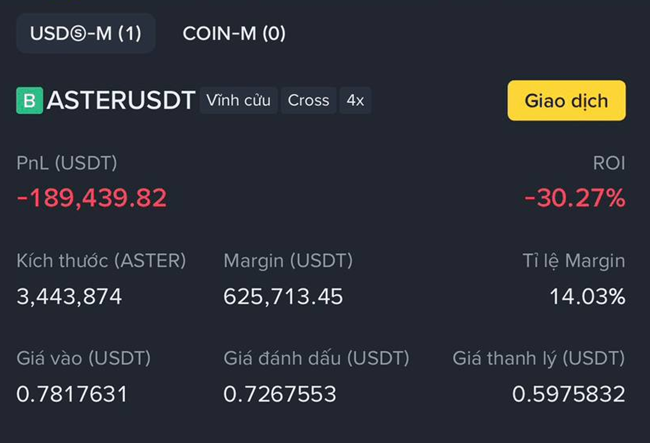 The image shows a cell phone screen with financial information displayed, including a list of transactions like USDT, Asterusddt, and margin. The text appears to be in Vietnamese as well. The focus of this content is primarily on the user-generated data showing transaction amounts such as -393832, 656.75k, and 0.78Nhàc.

The screen has a black background with white lines that are used for highlighting the displayed information. The text is written in an easy-to-read font, which helps to understand the financial details quickly. It appears that someone is looking at this information or entering it into their cell phone.