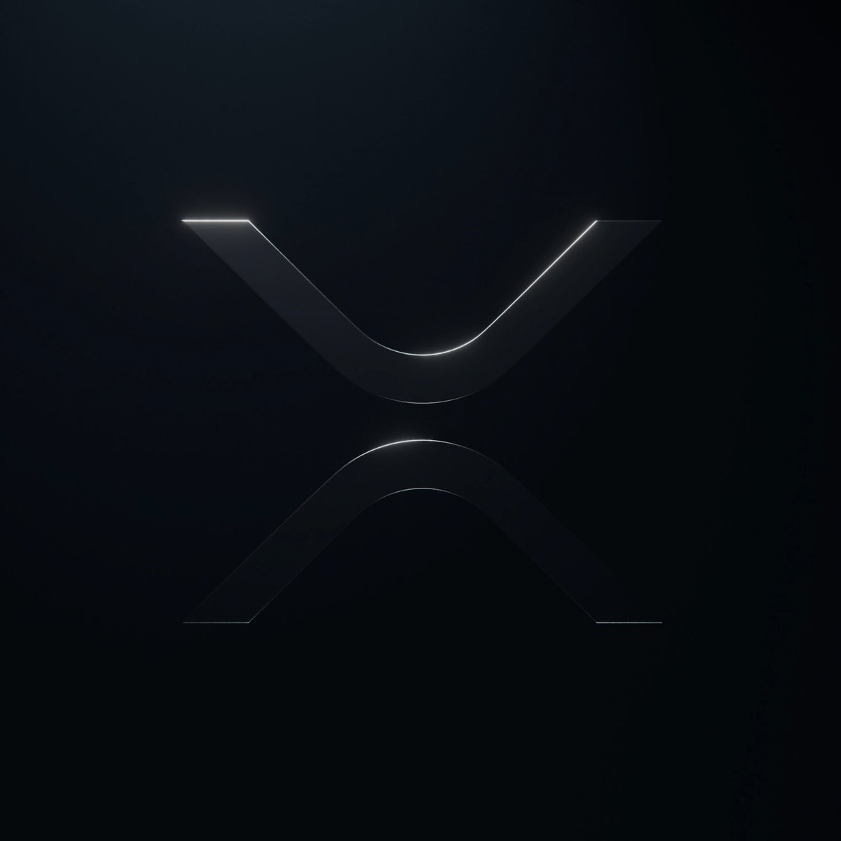 The image features a minimalist, glowing XRP logo against a dark background. The stylized "X" symbol visually reinforces the post's focus on the $XRP token, which is celebrating 12 consecutive weeks of net inflows into U.S. spot XRP ETFs.