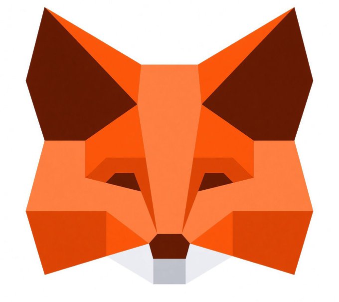 A geometric, low-poly illustration of an orange fox face with dark brown ears and a white muzzle, representing MetaMask's fox logo, often associated with cryptocurrency and airdrop discussions. The image accompanies a frustrated post about a long-awaited airdrop that has yet to materialize.