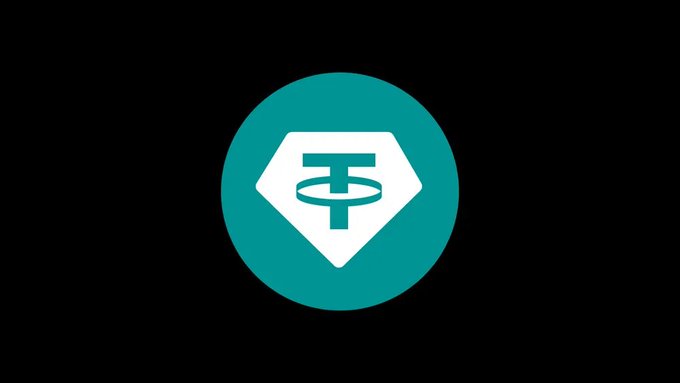 The image shows the Tether (USDT) logo—a white stylized "T" inside a diamond shape on a teal circular background—representing the cryptocurrency at the center of the lawsuit described, where Conduit alleges Tether froze $2.76M USDT for over a year without justification.