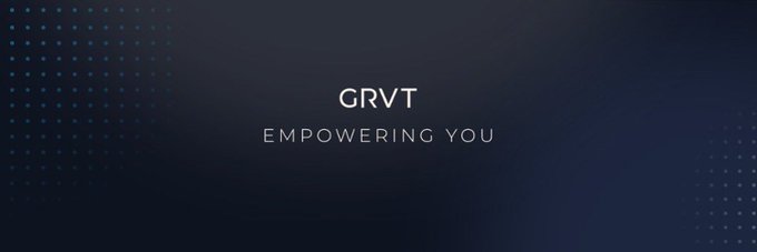 A dark blue graphic displays 'GRVT' with the tagline 'EMPOWERING YOU' beneath it.