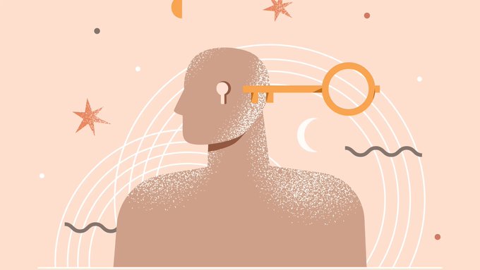 This image depicts a key unlocking a head, symbolizing the idea that current $BTC prices could be a generational entry point for crypto, with future success being the "key" to unlocking understanding and gains.