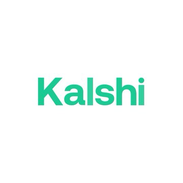 The logo for Kalshi is displayed in green text on a white background.