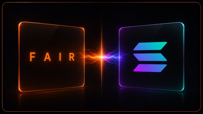 The image features two square boxes with the words "Fair" written on them, positioned side by side against a black background. The boxes are illuminated from above, creating a striking contrast between light and dark areas. The text "fair dot club" is also present in the image.