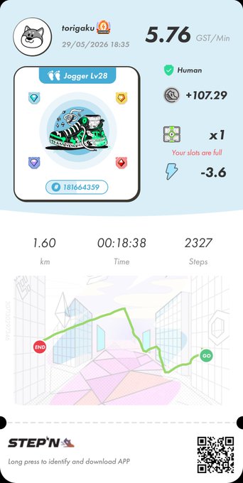 The image shows a fitness tracking app with a map of a city displayed, along with various icons representing different aspects of the app's functionality. The app has been downloaded by a user named "StepN" who is interested in their daily physical activity levels. The app provides information about the user's progress and offers suggestions for improving their exercise routine based on their data.
