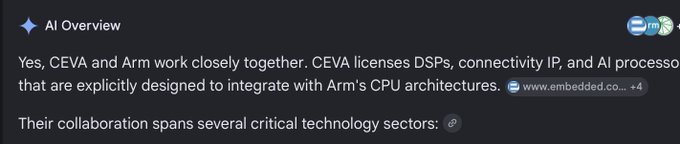 The image features an email from someone named Person A, who works for Ceva. They are discussing AI technology and its applications with a company named Arming, which specializes in ARM processors. The conversation appears to be taking place over several emails, indicating that they may have been working together on an AI project. The person has decided to invest in the company due to their collaboration, and it seems like they are excited about the potential success of this venture.
