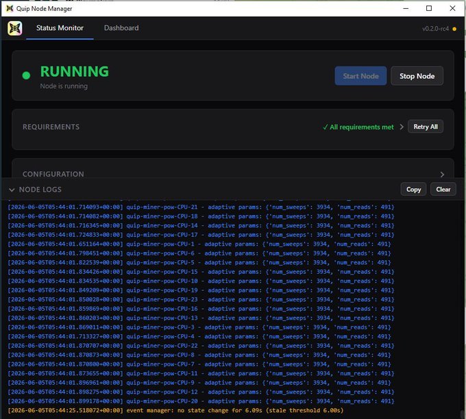 In this computer screen image, you can see an application's status monitor. The Monitor reads "Running", which indicates that there is a running application or process currently in use. Additionally, the Monitor displays several details about the system like its configuration logs (which have a length of 1,082) and node logs (length of 1,096). There are also several lines of text visible on the screen, providing more information related to the system's status and operation. The image is taken from an upper-level view, giving us a comprehensive understanding of the application environment in this computer setup.