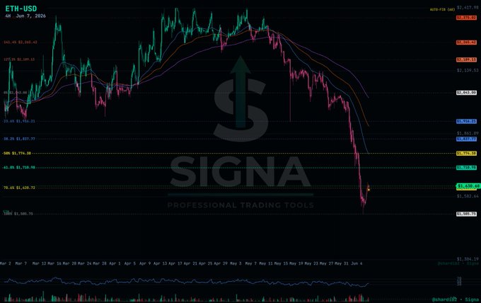 The image is a screenshot of a stock price chart for Ether (ETH) from Dec 31, 2015 to Jan 20, 2016. The chart shows a downward trend with a significant drop occurring between 2:28 PM and 5:05 PM on the same day as the New Year's Day trading session. This visual representation highlights the potential impact of events like the New Year's Eve celebration on stock market behavior.