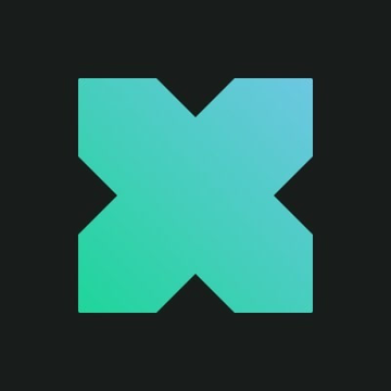 A stylized teal and blue gradient "X" logo, likely representing XStocks, is displayed against a black background. The image serves as branding for the announcement that SK Hynix, a key Nvidia memory supplier, is now tokenized on day one across the Solana, EVM, and TON networks via XStocks.